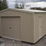 Cream steel building