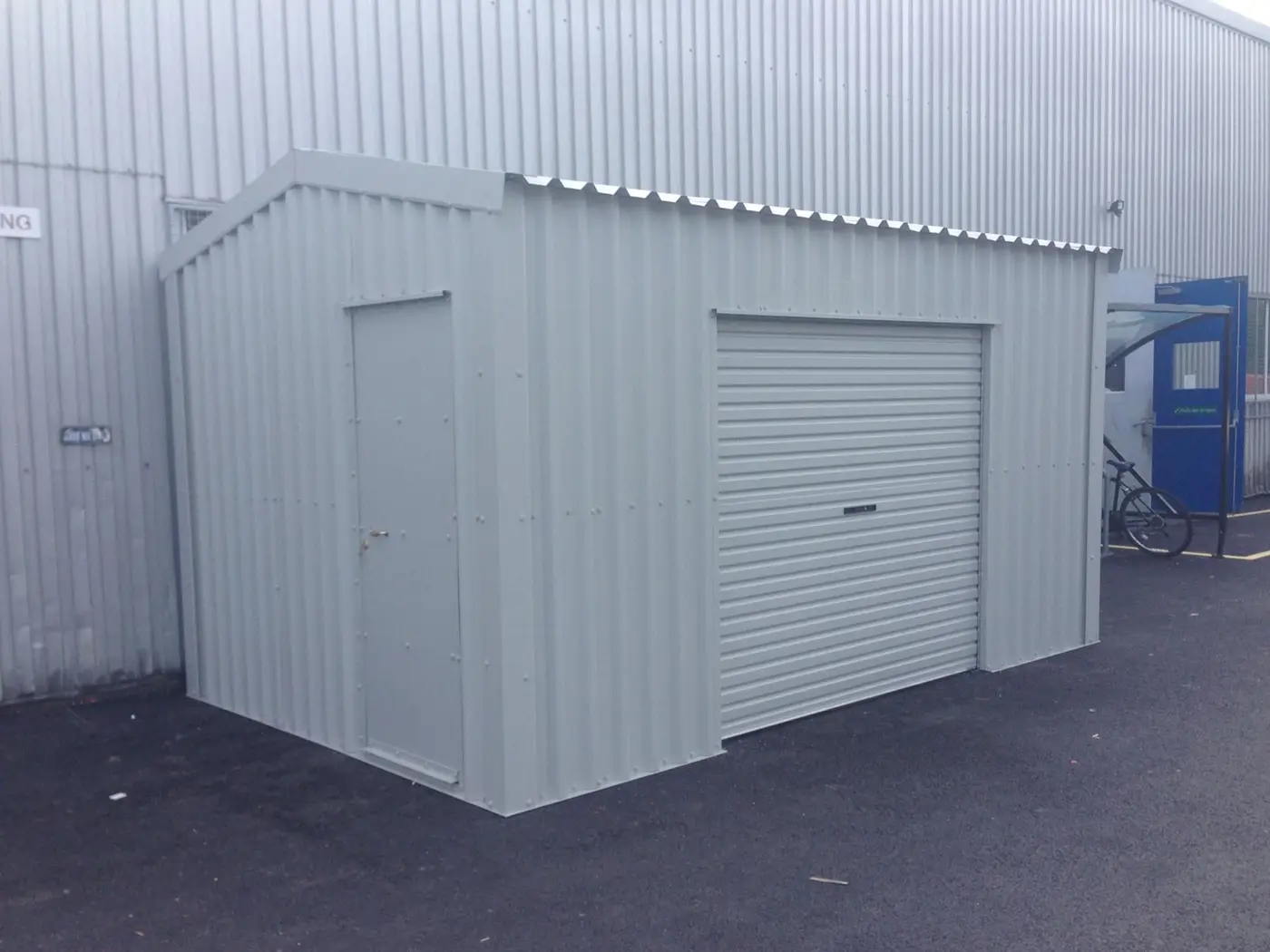 White Metal Sheds